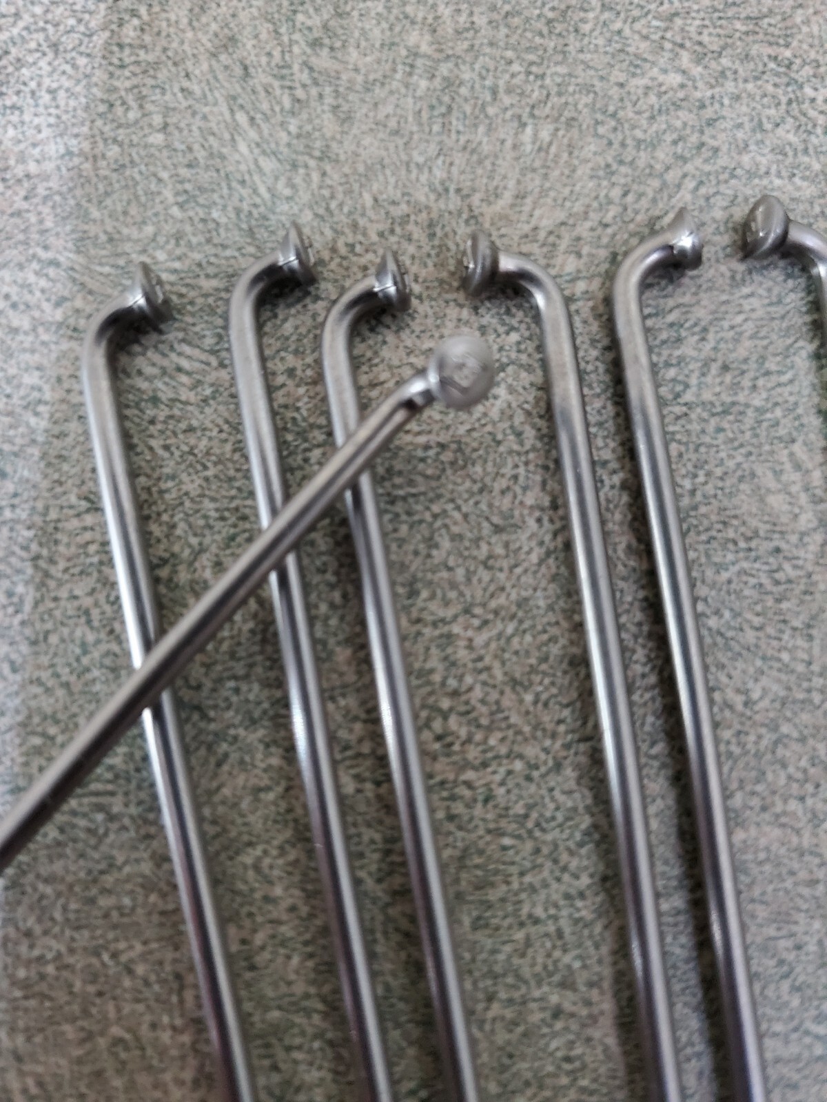 DT SWISS STAINLESS STEEL BUTTED SPOKES 267mm x 2.0/1.8mm LOT of 7 nos