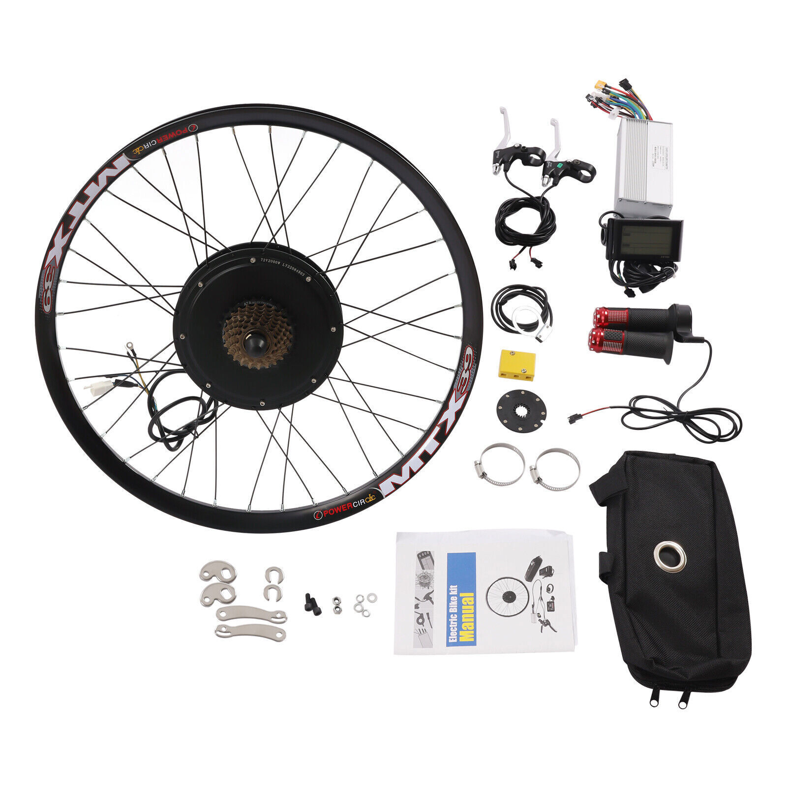 72V 2000W Electric Bicycle E-Bike 29inch Rear Wheel Motor Conversion Kit 560rpm