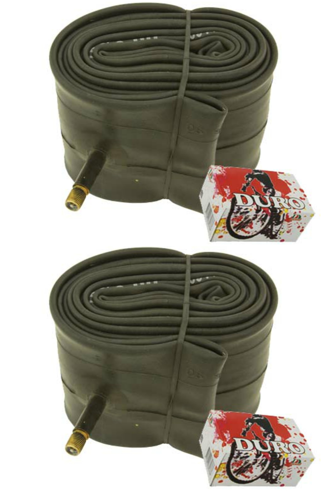 Two Bike Tube Duro 26 x 2.75/3.00 33mm Standard Schrader/Valve.