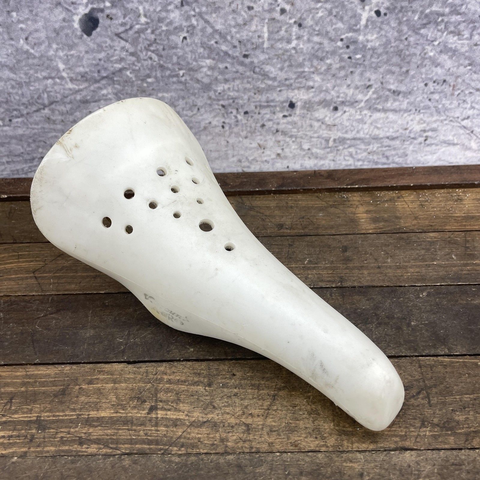 Vintage Viscount BMX Mini Aero Bicycle Saddle Seat White Pit Bike H292 1980s