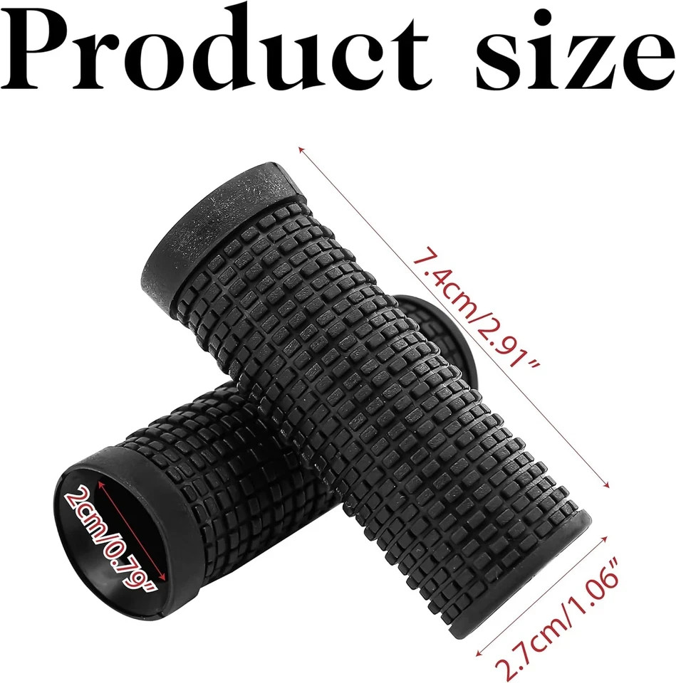 1 Pair MTB Bike Short Handlebar Grips 20X74Mm/0.78X2.91Inch, Bar Twist Cover Mou
