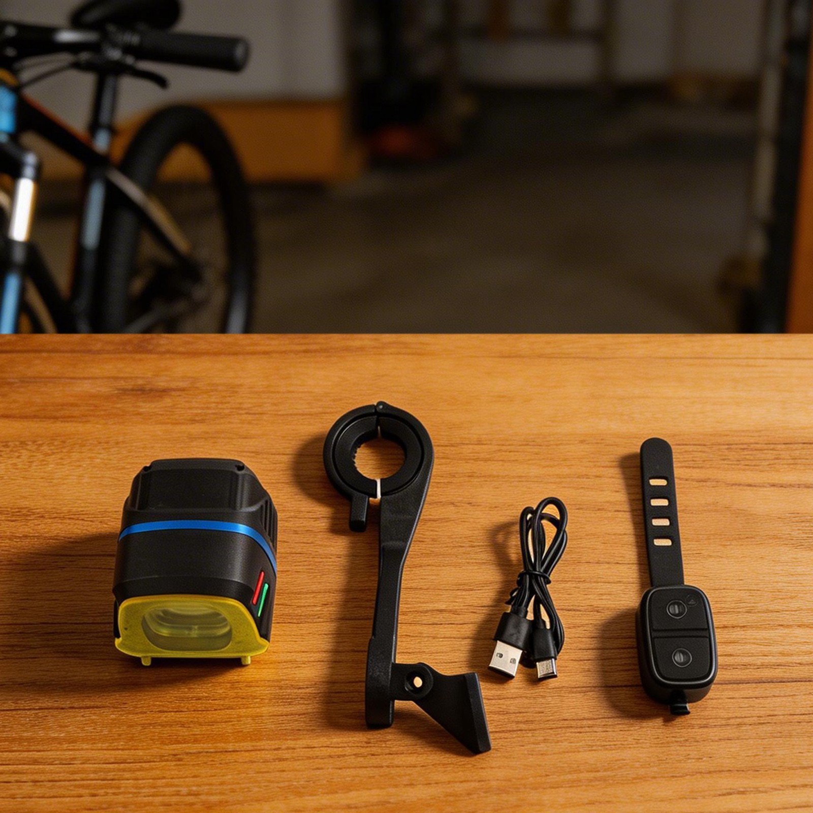 USB-C Bike Light Bike Headlight 280-1100LM Output Dual Yellow/white Beam
