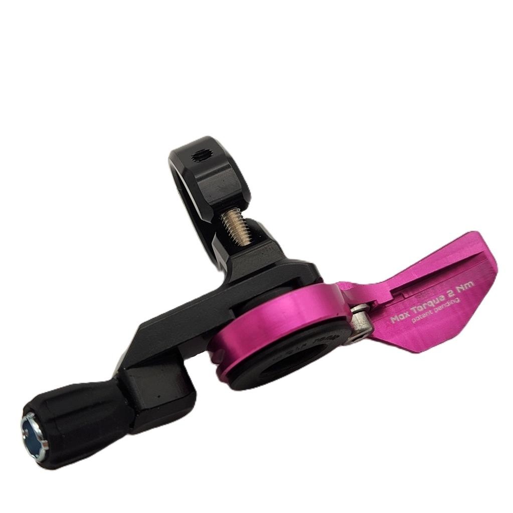 Wolf Tooth ReMote Pro Lever Clamp for Bike Dropper Seatpost 22.2mm Pink