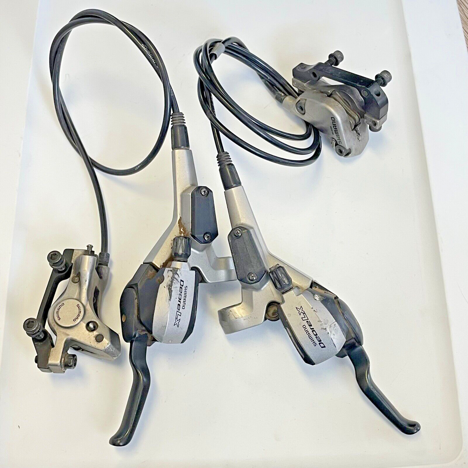 Shimano Deore LX ST-M585 3×9 STI Hydraulic Disk Brake Set Shifters BR Combo MTB