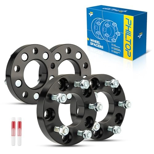 5×5 to 5x.75 Wheel 5×5 to 5×4.75 -78.3mm -M12x1.5 -1″ thick-4 Pcs 4 Black