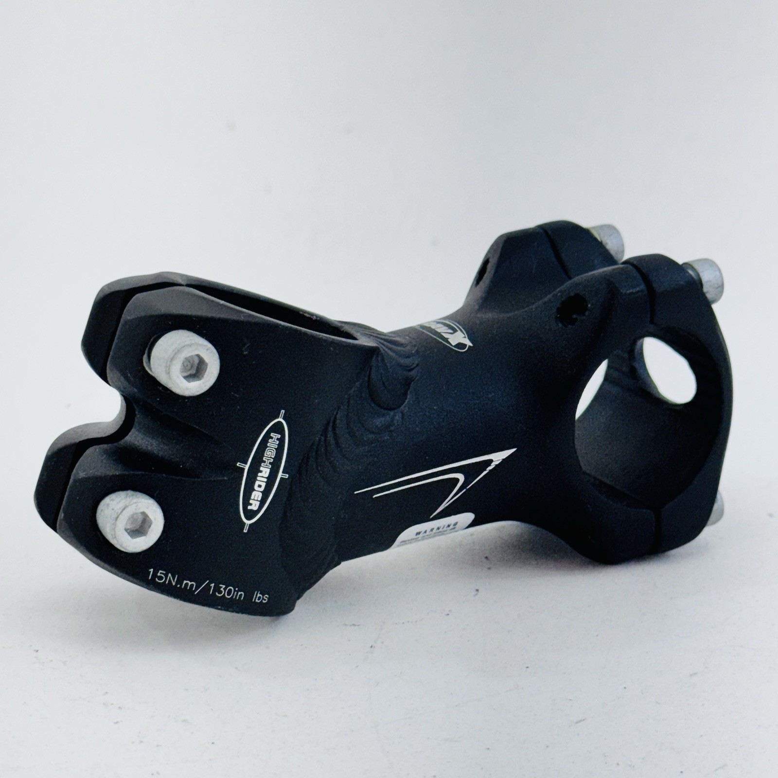 Vintage RavX Stem 1 1/8 in High Rider Threadless 31.8 mm MTB 75 mm Black A21