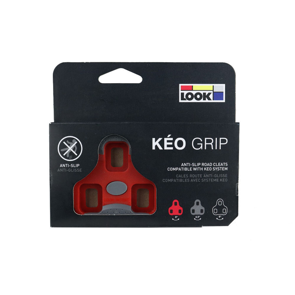 LOOK KEO New Anti-Slip Road Bike Cleats Grip Black 0˚ Grey 4.5˚ Red 9˚ Float