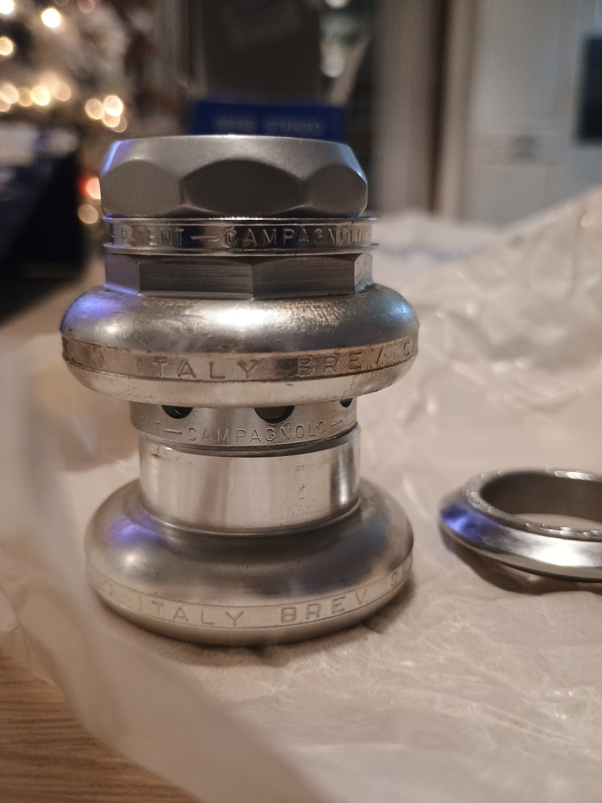 Nos Nib Campagnolo Super Record Headset 1′ Ita Steering Series New 25.4*24F