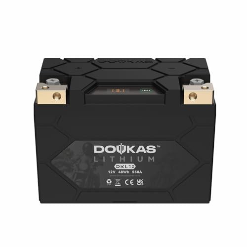 DKL12 YTX12-BS 550A LiFePO4 Motorcycle Lithium Battery, [+ -] YTX12-BS 4Ah 550A