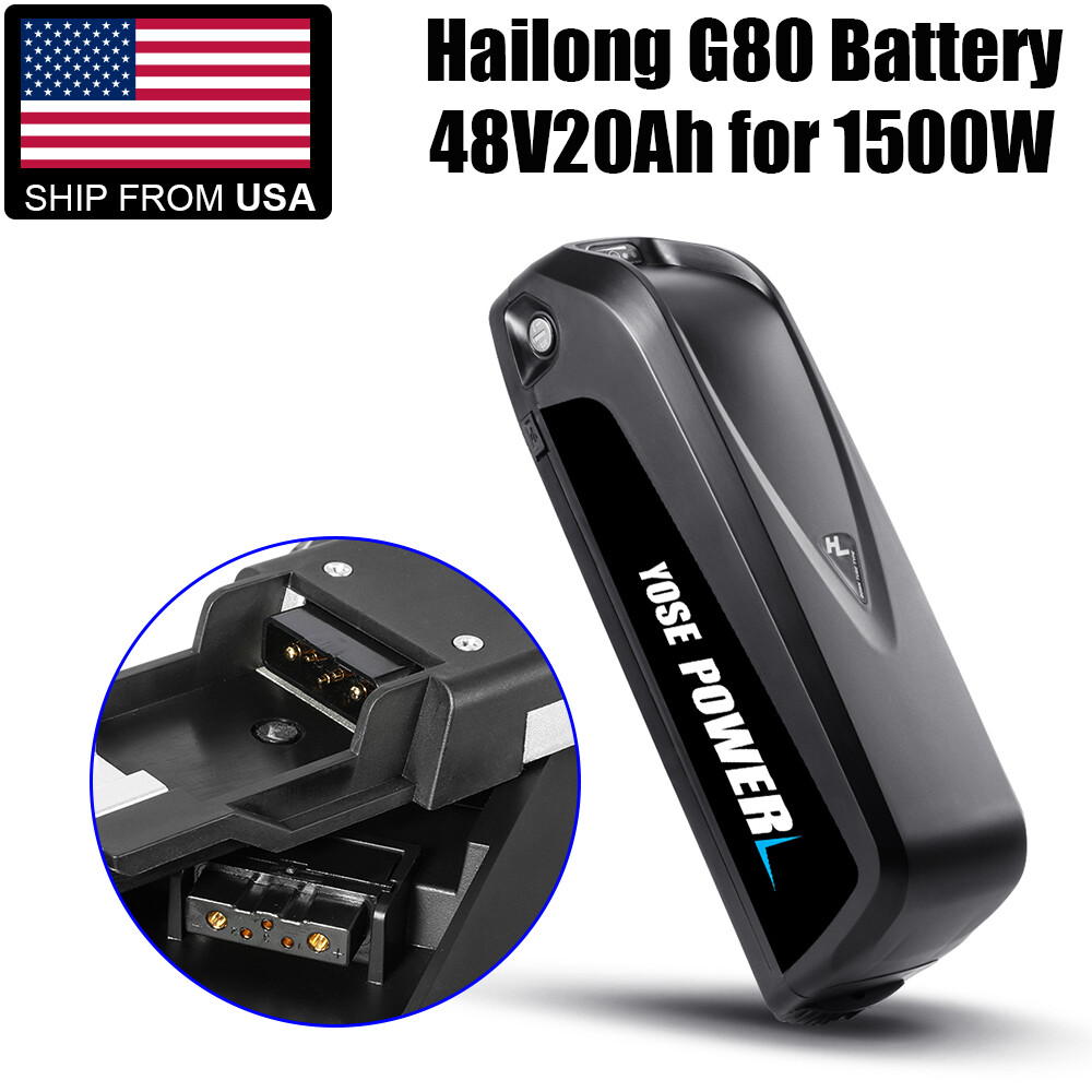 52V 48V 36V 13Ah 15Ah 17Ah 20Ah Hailong Lithium Ebike Battery 250W-1500W E BIKES