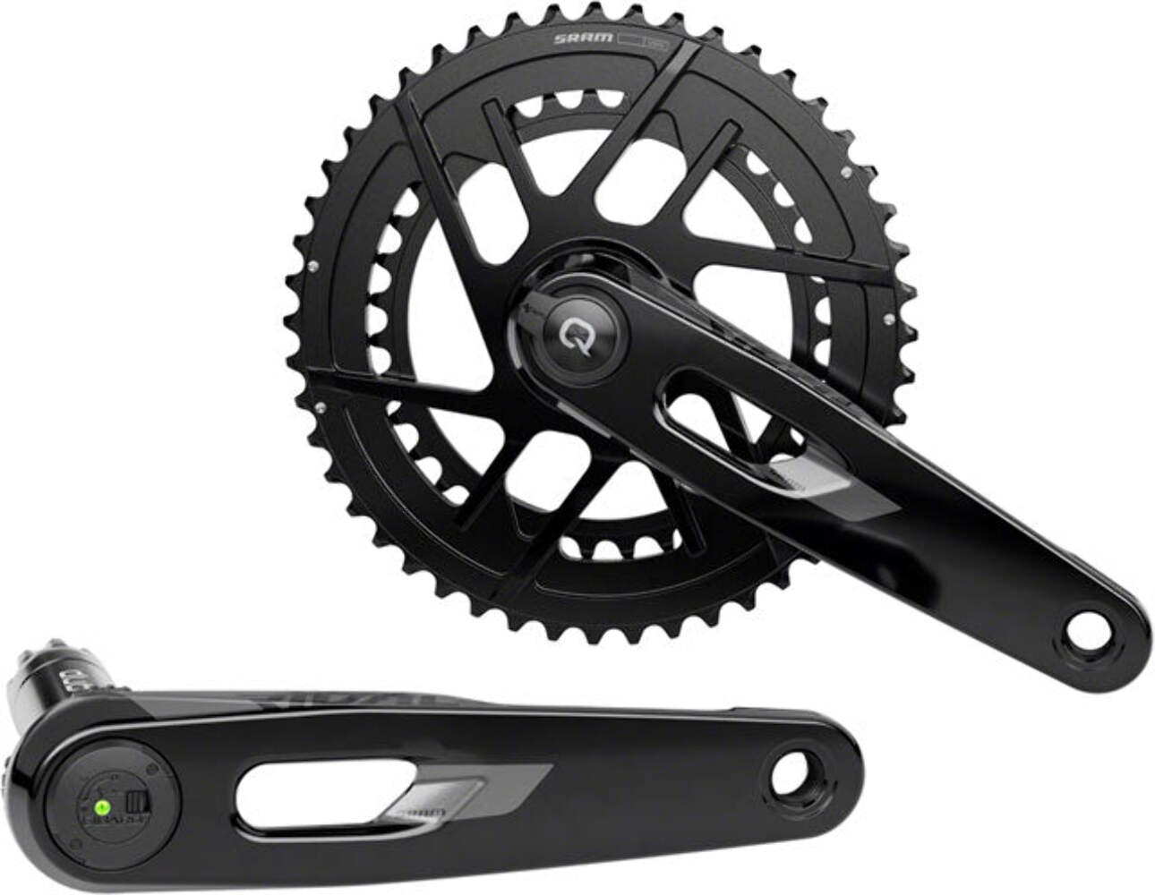 SRAM Rival AXS Power Meter Crankset – 12-Speed, 8-Bolt Direct Mount, DUB PM Spin