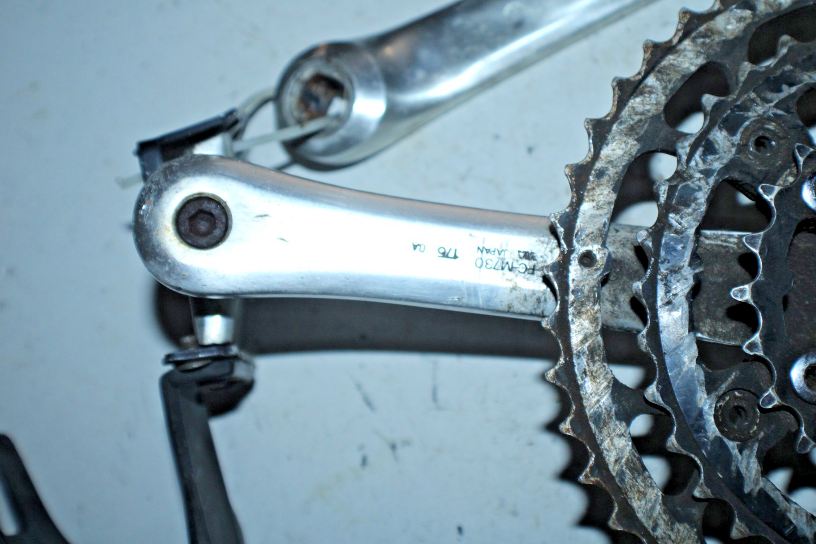 Shimano Triple Crankset Silver/Black FC-M730 175mm 46/36/24T BCD104/74 Ships USA