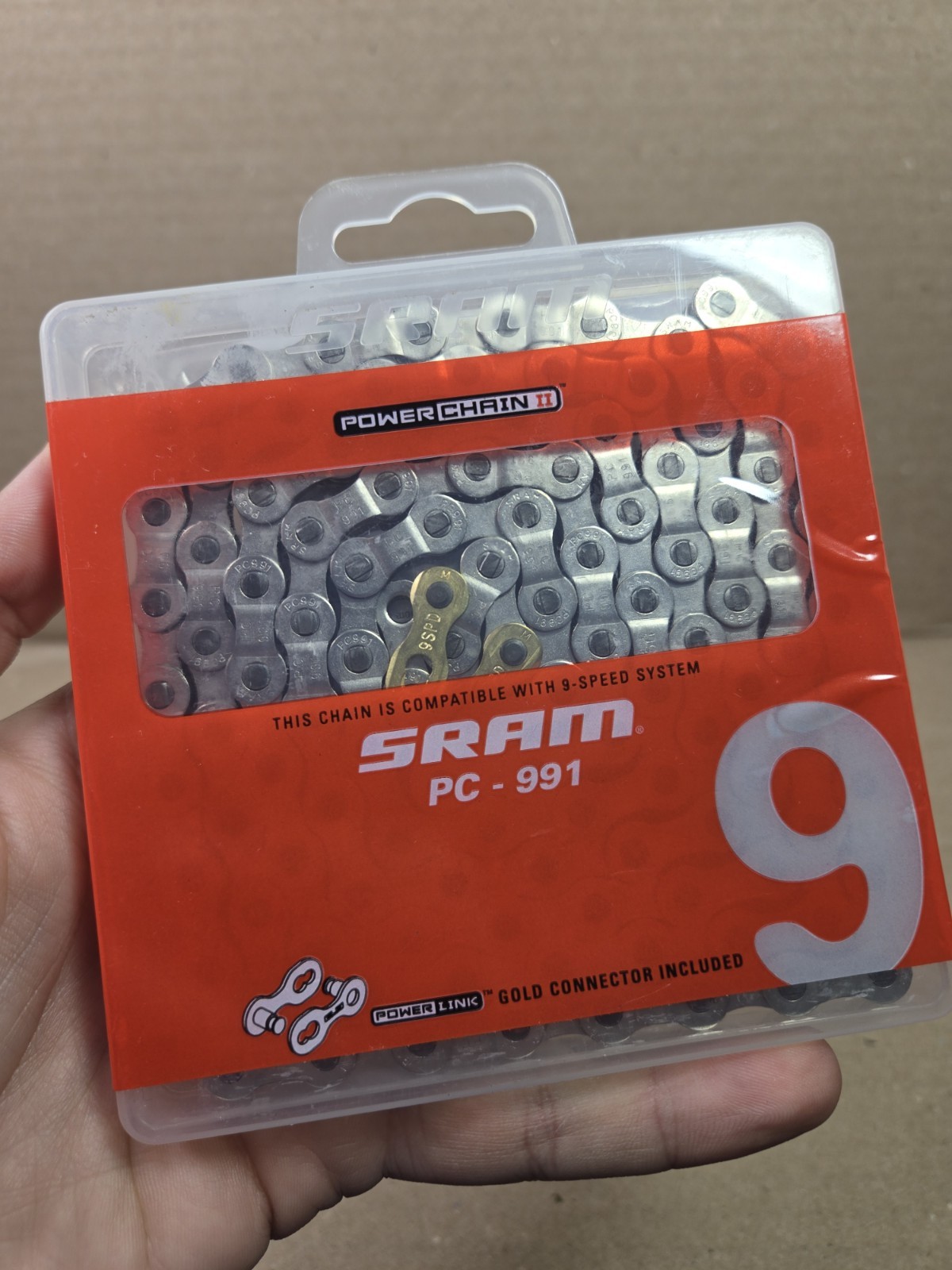 SRAM PC-991 Power Chain ii Step Riveting 1/2″x11/128″ 114 Links 297g Brand New