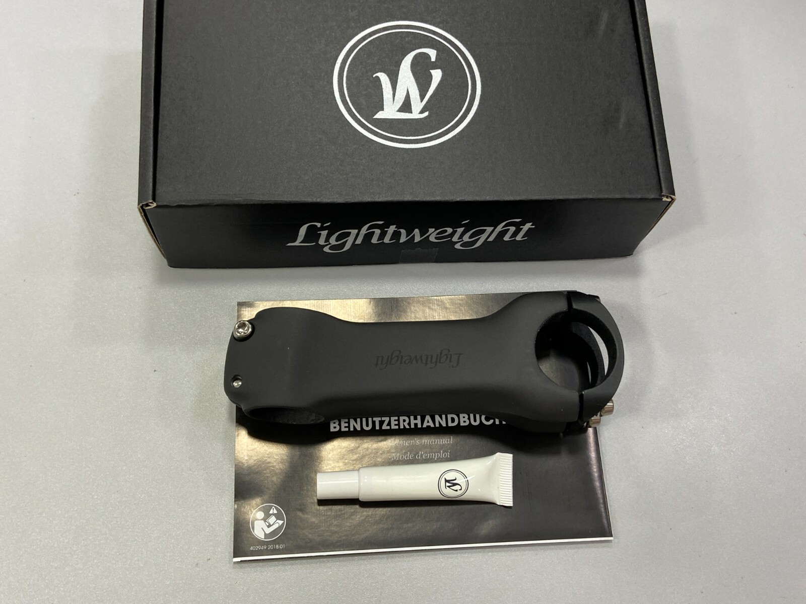 Lightweight Bugelhalter Elegant +/-6 degree 31.8mm Stem Matt-Black (Schwarz ED)