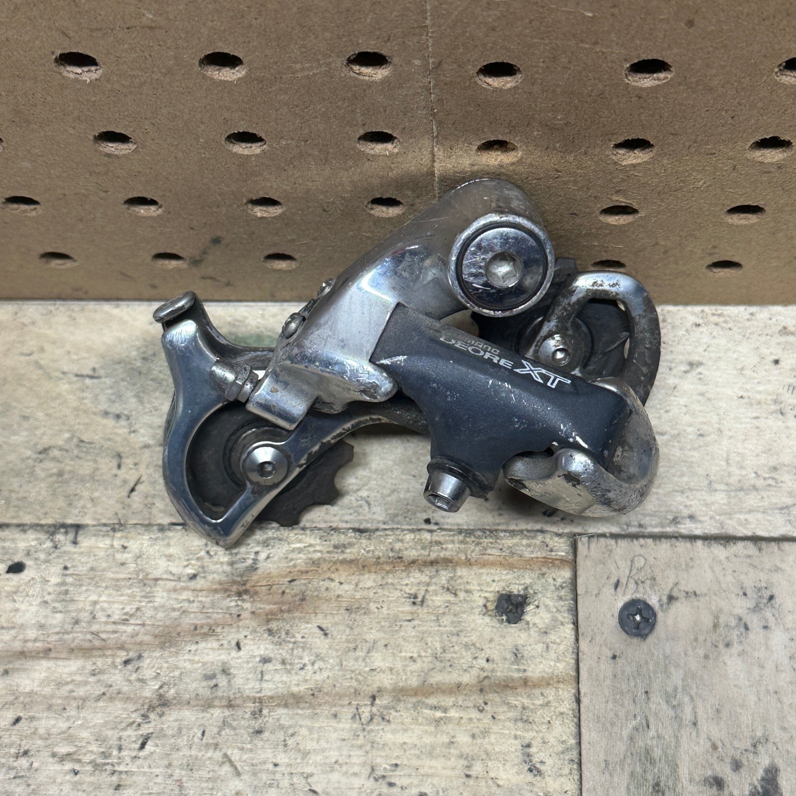 Vintage Shimano Deore XT RD-M732 Rear Derailleur SHORT Cage MTB xbike 7/8-Speed
