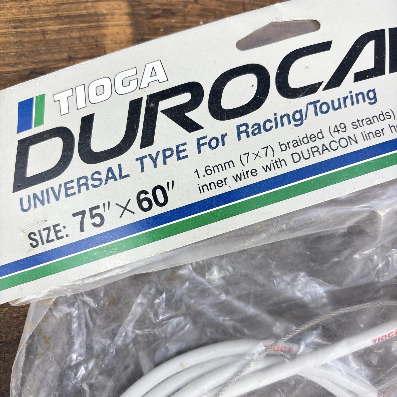 Vintage Tioga Durocable Brake Cable Housing Set NOS 75in X 60in White BMX Japan