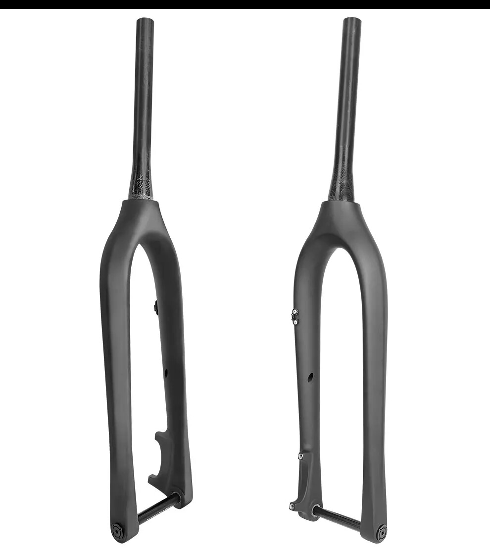 27.5» Carbon MTB Bicycle Fork Thru Axle Outside Cable Line 110x15mm 100x15mm