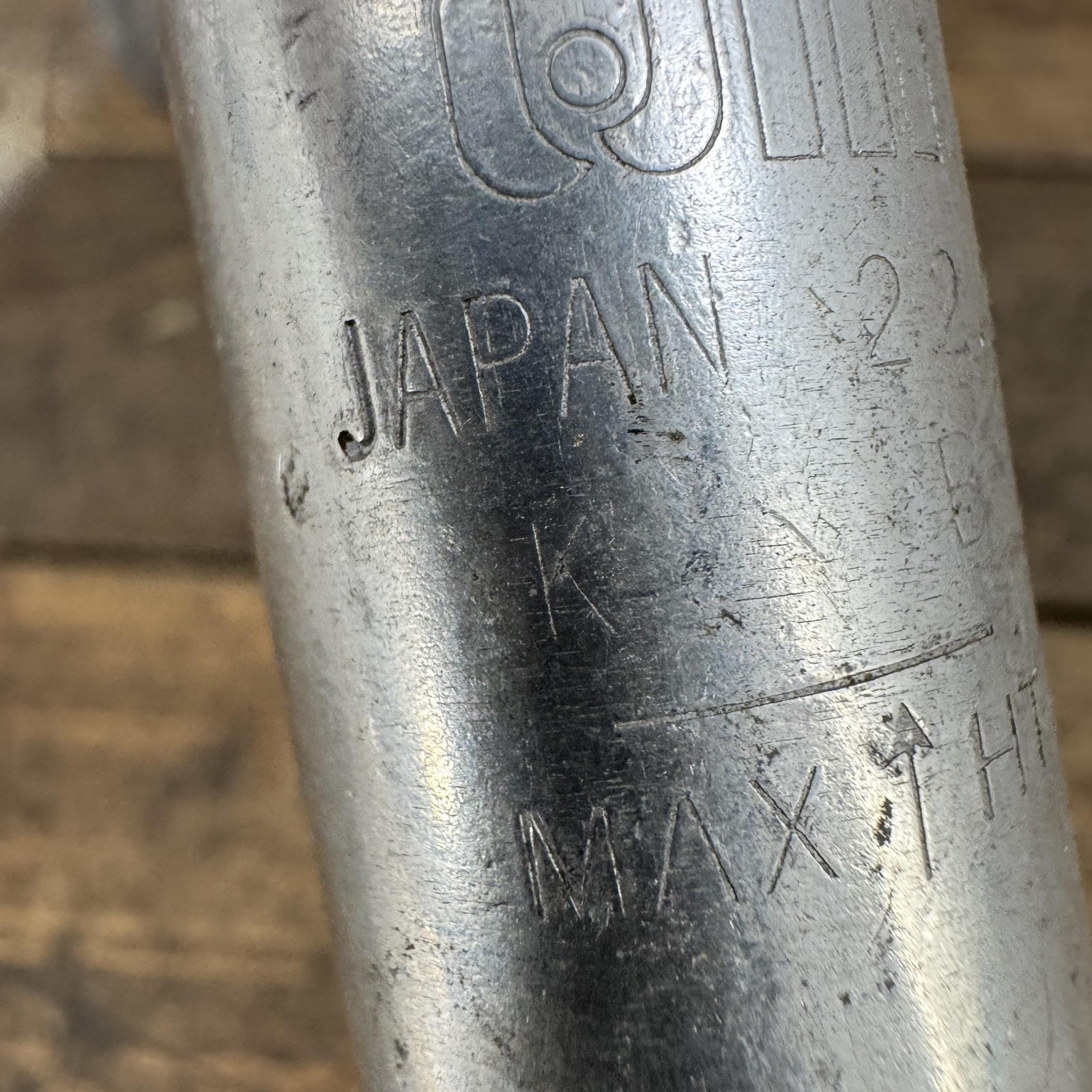 Vintage Miyata Quill Stem 60mm 25.4 Clamp 22.2 Japan Silver M Logo Alloy 80s