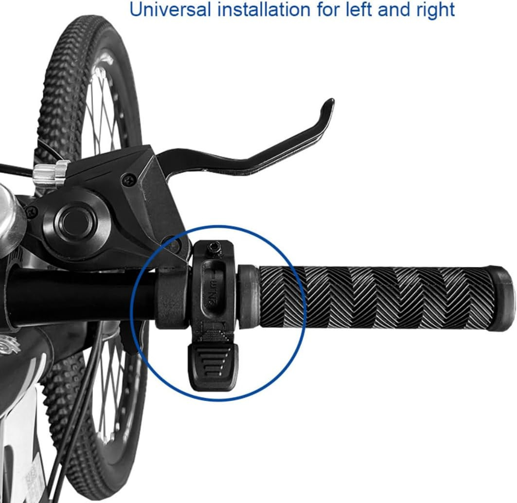 Ebike Thumb Throttle,12V/24V/36V/48V/52V/60V/72V 3-Pin M8 Waterproof Ebike Throt