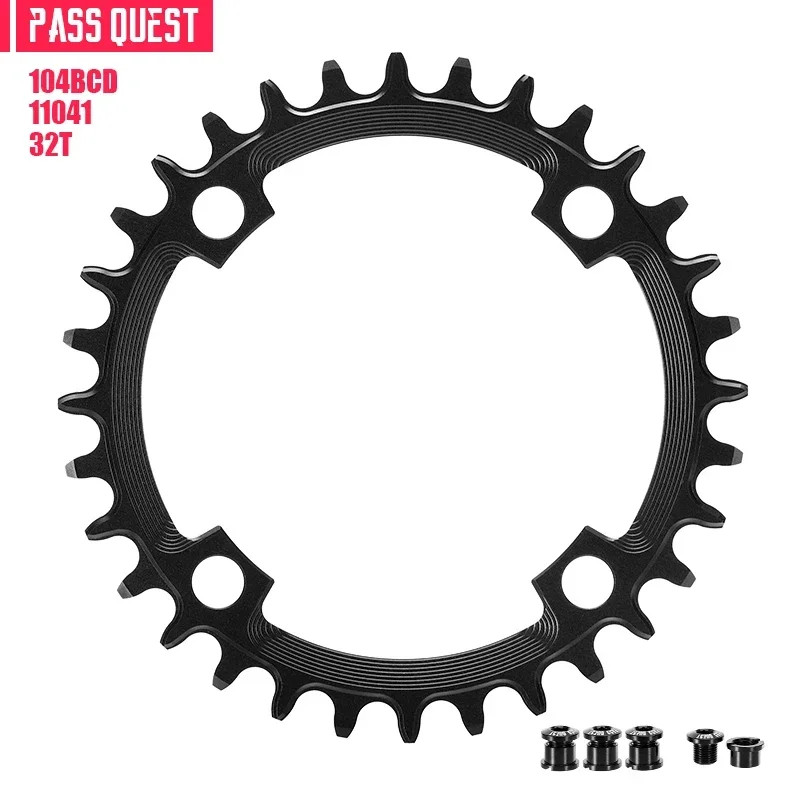 MTB Bicycle Round 104BCD Chainring 32T/34T/36T/38T/40T/42T/44T/46T/48T Plate