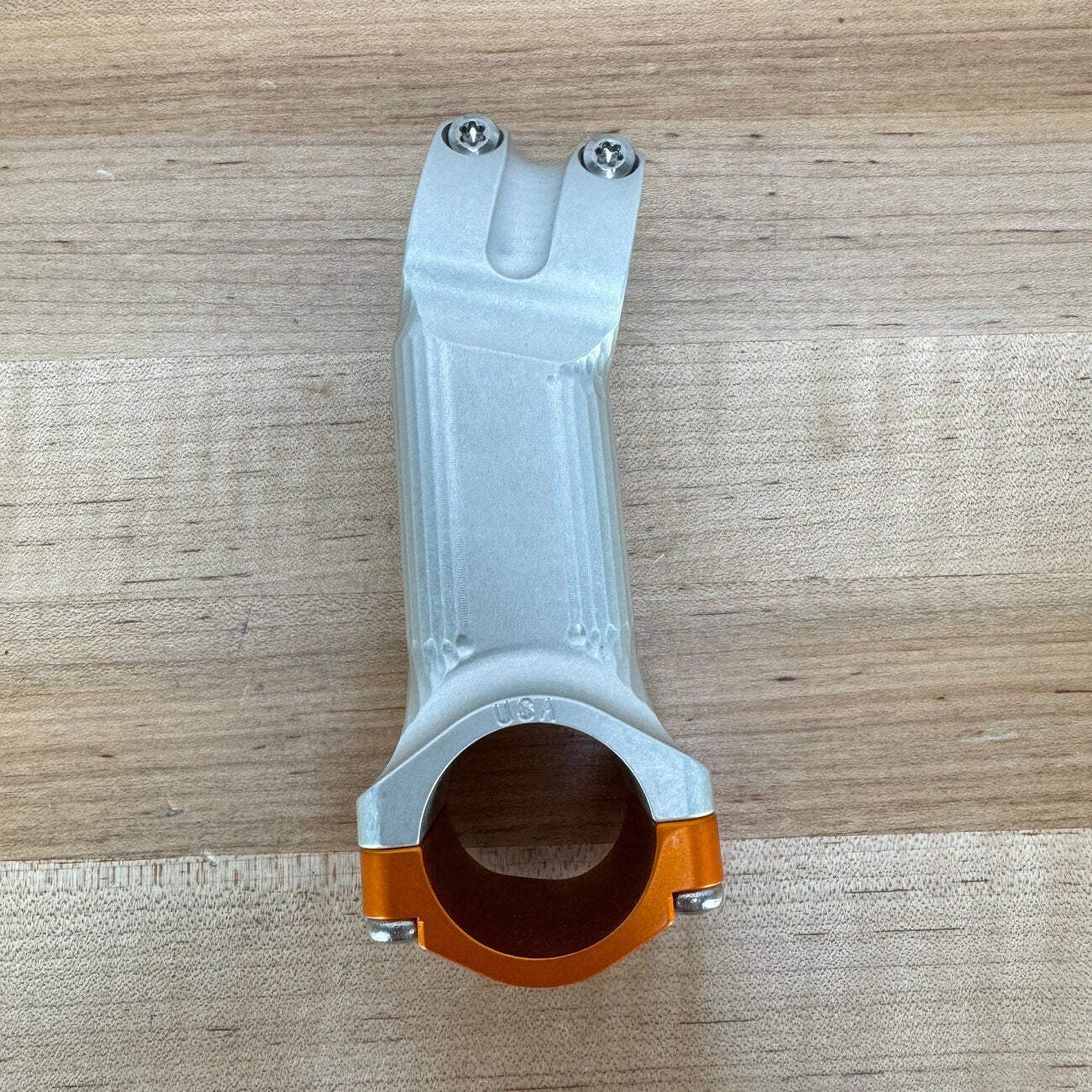 Paul Boxcar 90mm ±15º Silver/Orange 31.8mm x 1 1/8″ Alloy Bike Stem 169g