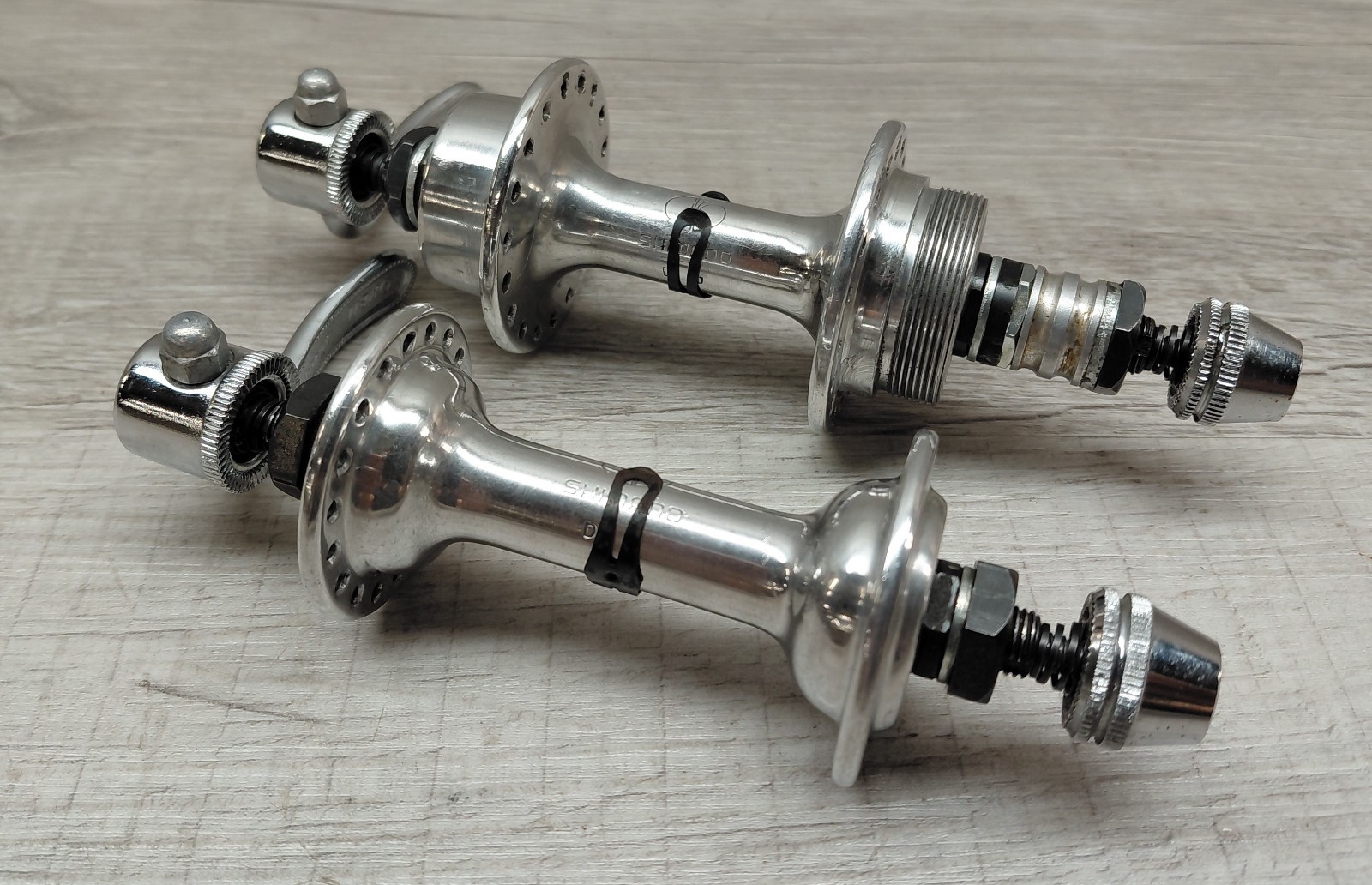 Vintage 70’s Shimano 600 Hub Set 36H 100/125 mm with Skewers