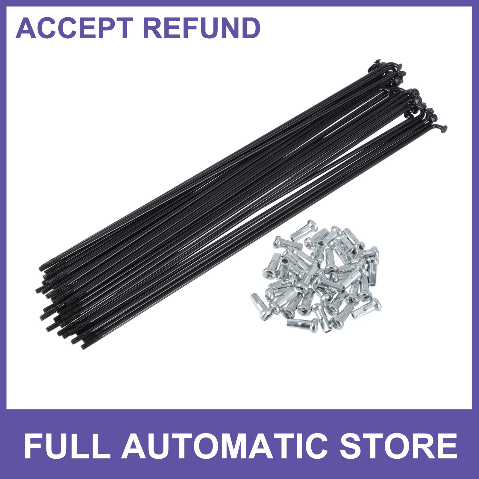 1 Set 13G 210mm Length Bicycle Spokes Nipple 45 Steel Universal
