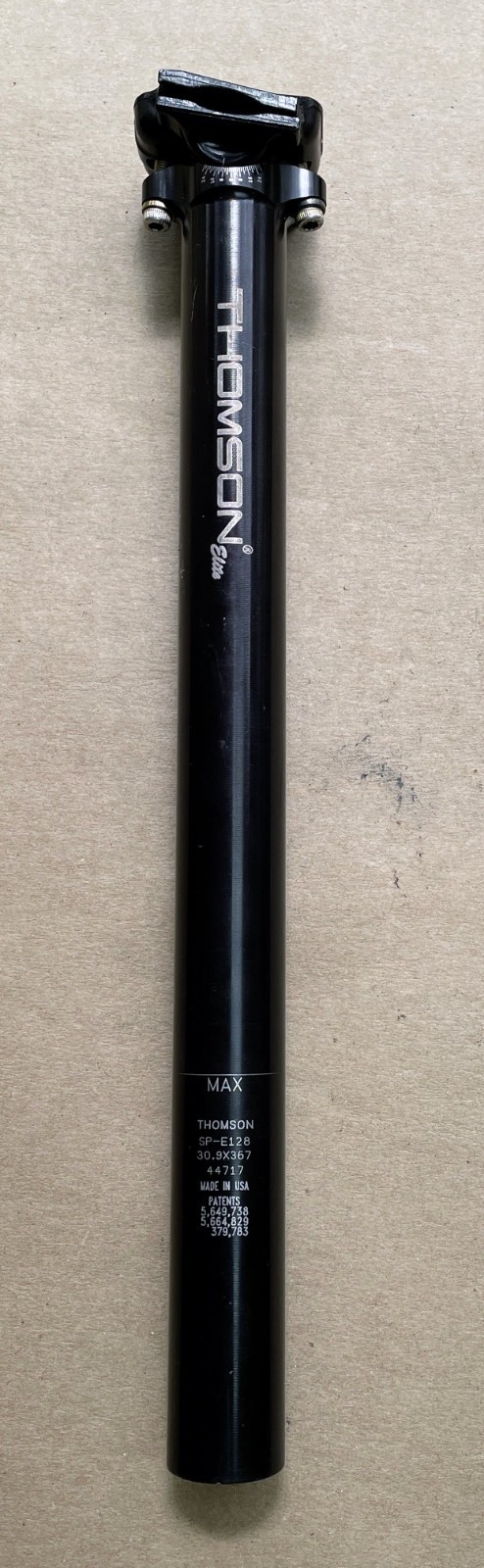 Thomson Elite Straight Seatpost Black SP-E128 30.9 x 367mm