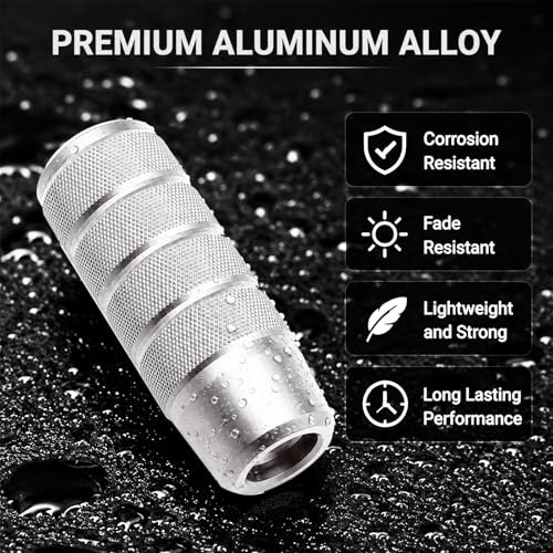 95mm/3.74″ Car Shifter Knob, Aluminum Weighted Automotive Gear Shift Silver