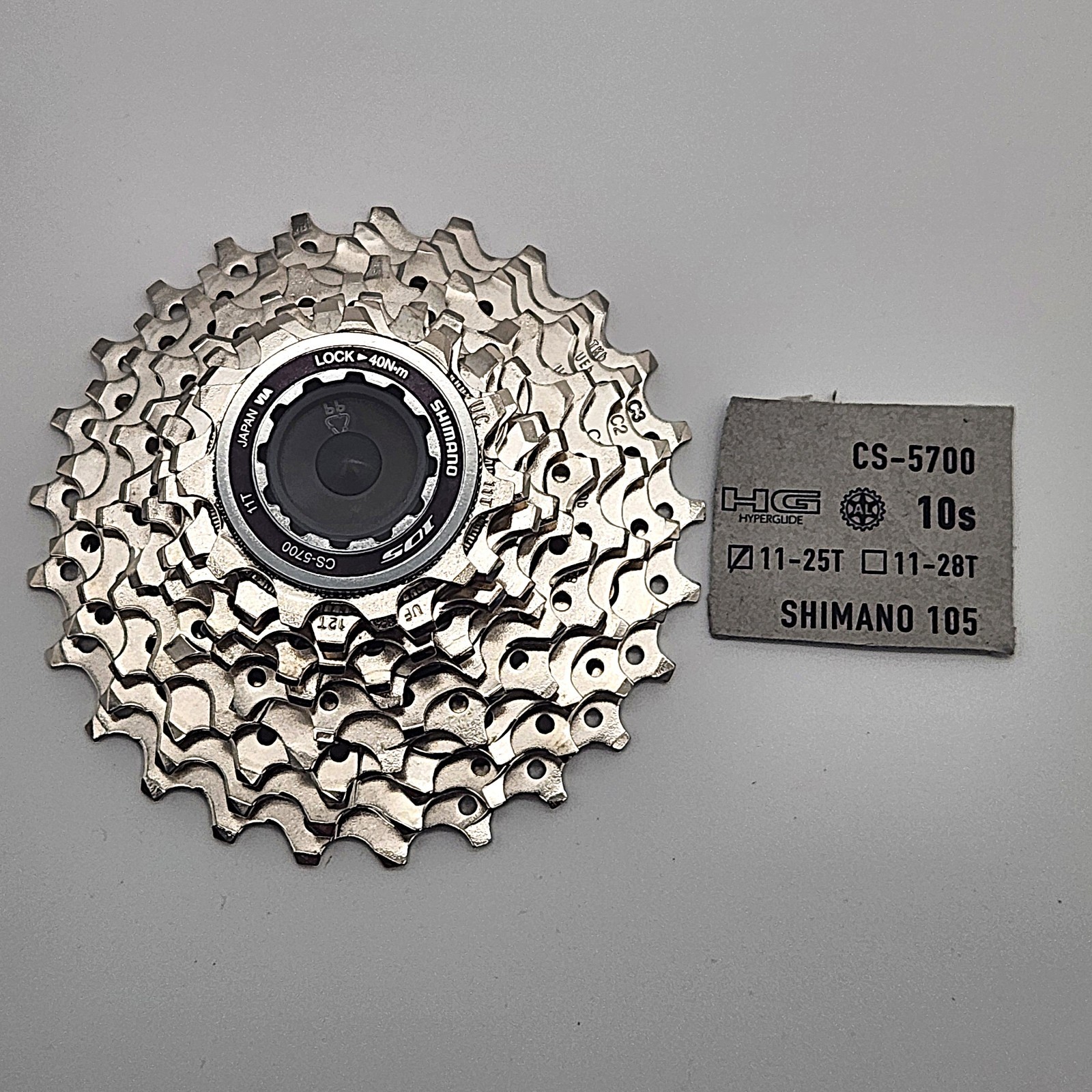 Shimano 105 10-speed Cassette CS-5700 Silver 11-25T OPEN PACKAGE