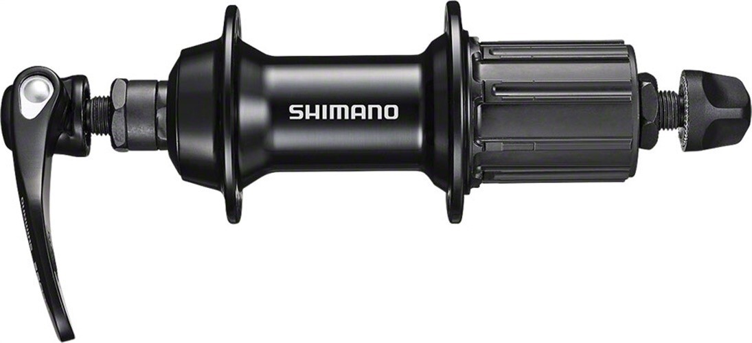 Shimano FH-RS400 Rear Hub – QR x 130mm, Rim Brake, HG 11 Road, Black, 32H