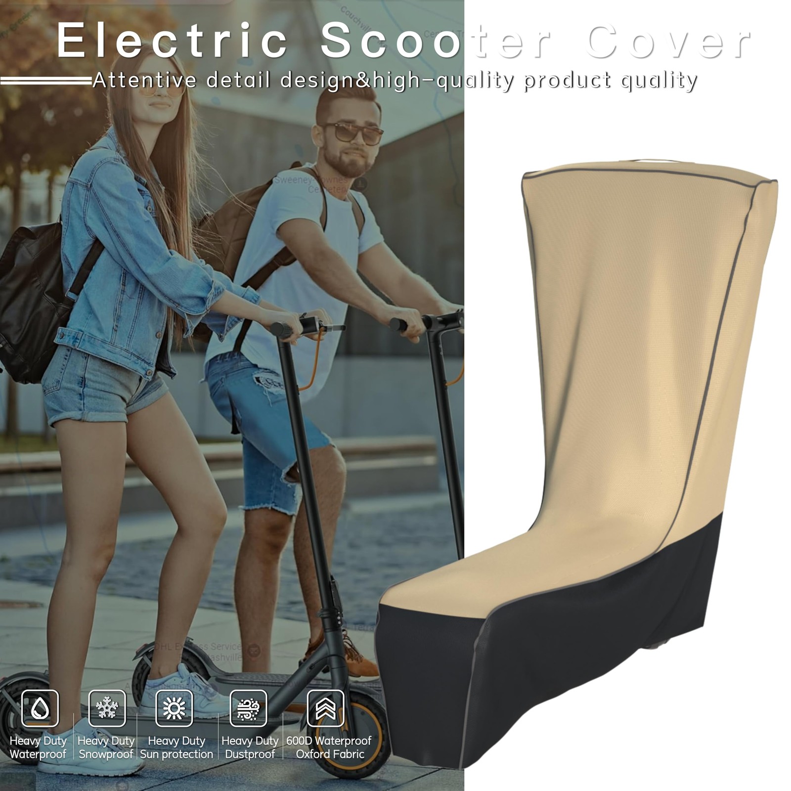 Electric Scooter Cover Waterproof Outdoor – 300W-3000W All Season Universal F…