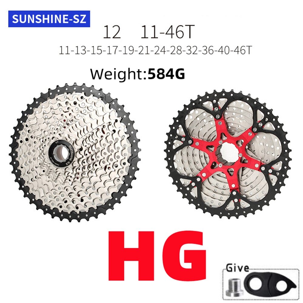 For Shimano HG/XD/MS 12 Speed MTB/Road Bicycle Freewheels Bike Cassettes 11-52T