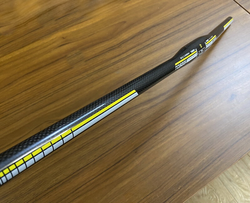 Carbon 3K MTB XC Road Bike Flat bar Bicycle Handlebar 31.8*580-640mm Yellow