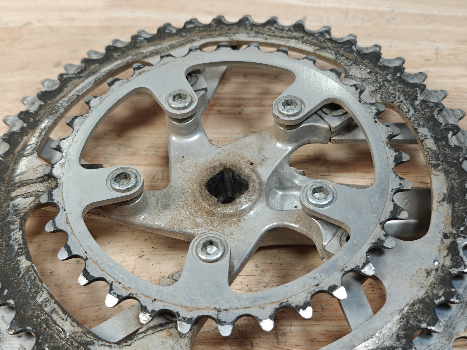 Sakae CR Turbine Crankset, 50/45/32T, 170mm Crank Arm Length, Drive Side Only