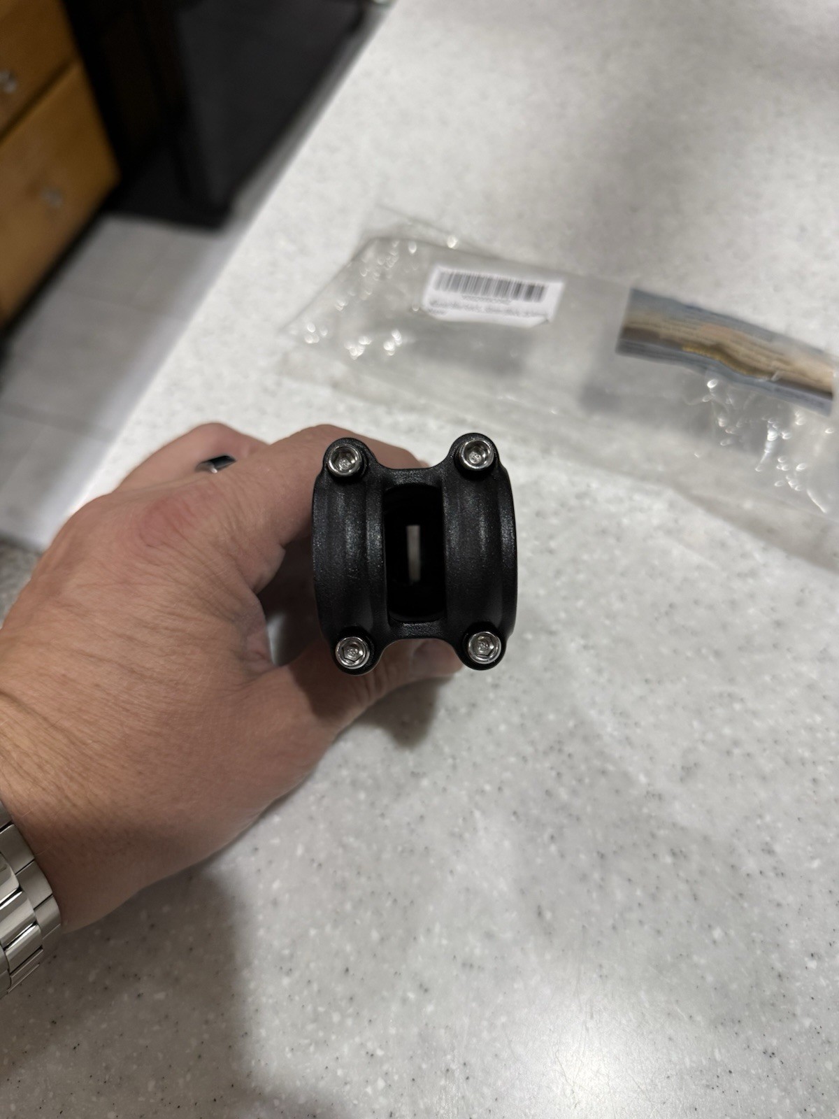 LUNJE Threadless Bike Stem 31.8mm Clamp 25.4mm Steerer 60mm Black