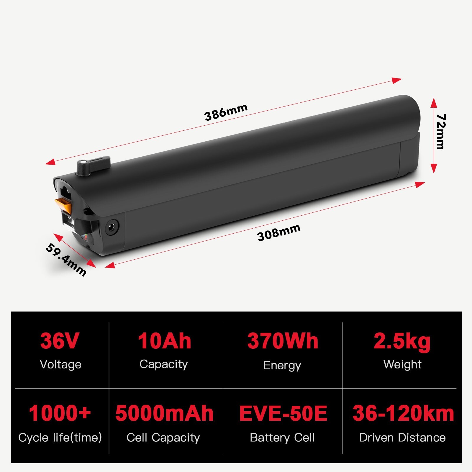 Aventon Battery 36V 10Ah for Soltera.2 and Soltera.2 Step-Through Ebike Battery