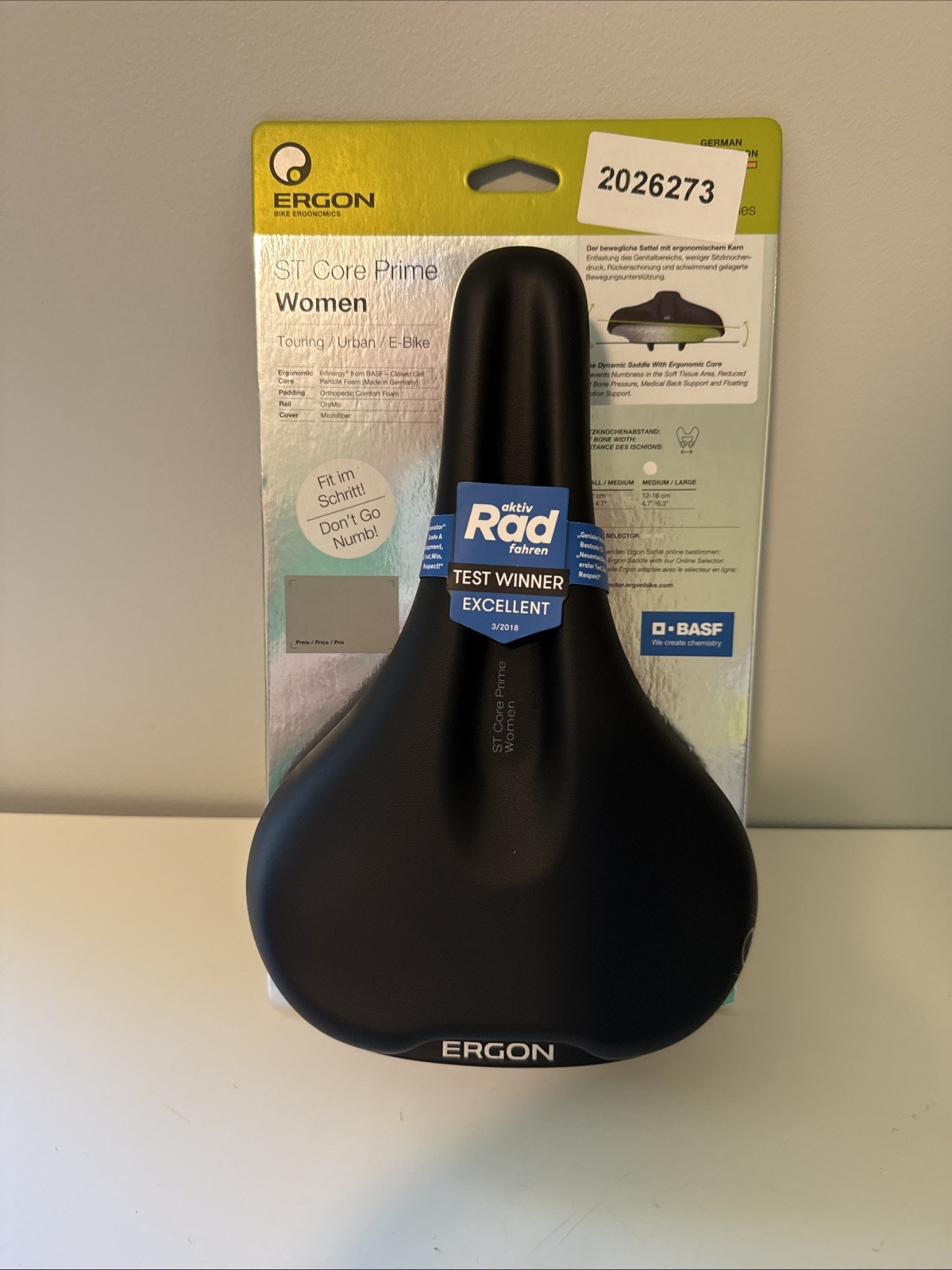 Ergon ST Core Ultra Saddle Women Black M/L