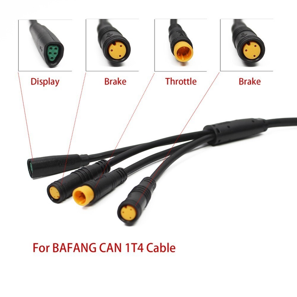 For Bafang M400 G330 G510 M620 Can/Uart Protocol E-bikeTorque Motor 1T4 Cable