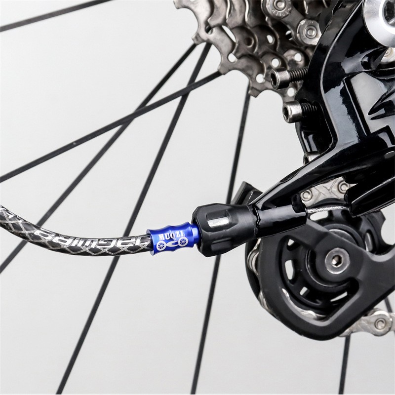 Bike Brake Gear Cable Housing End Plugs Brake Cable Cover End Cap Aluminum Alloy