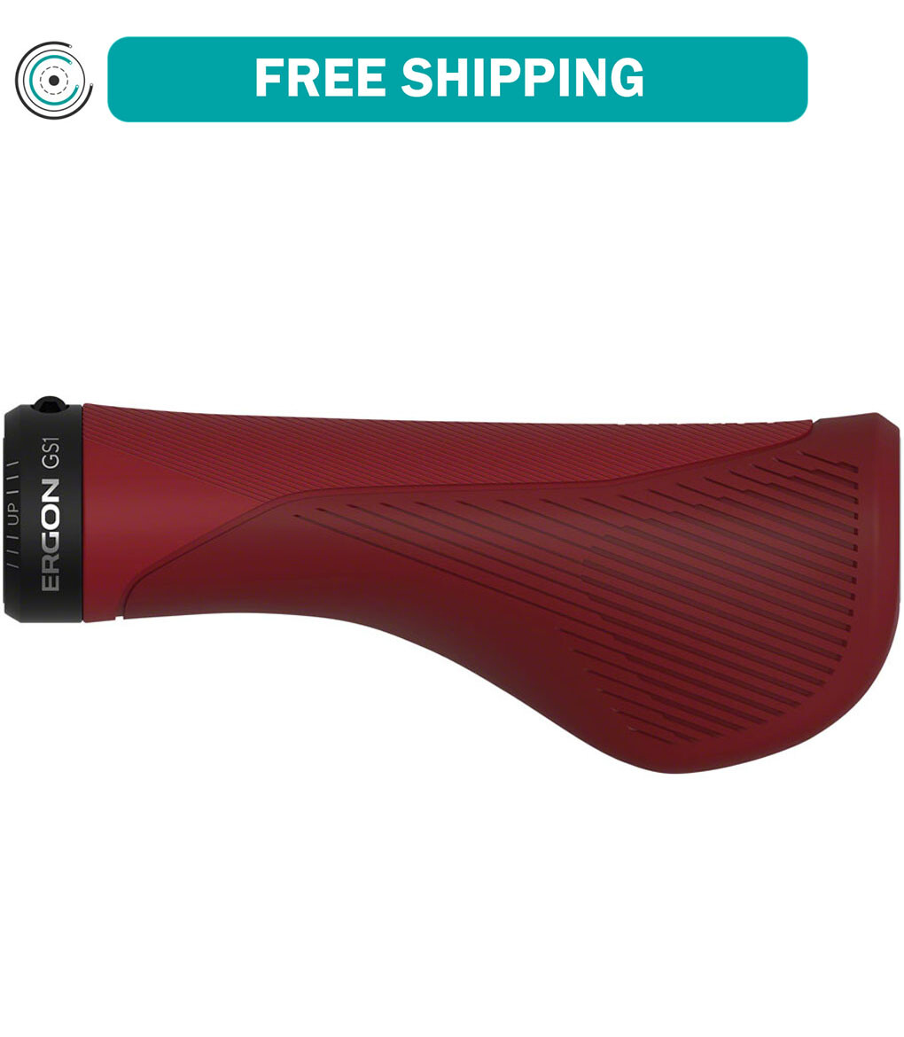 Ergon GS1 Evo Grips – Small, Red Dual Touch Surface For Soft Grip