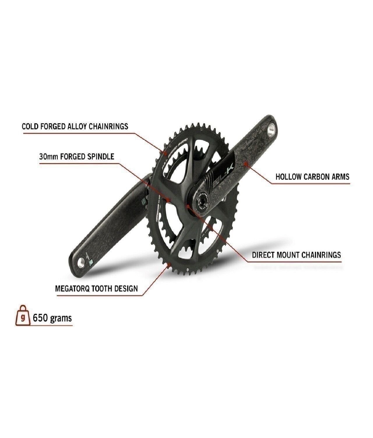 New FSA SL-K Light 2x Carbon Road Crankset 48/35 tooth AXS 12 Speed