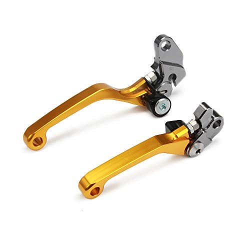 Dirt Bike Clutch Brake Lever for RM85 2005-2017, RM125/250 2004-2008, Gilt Gold
