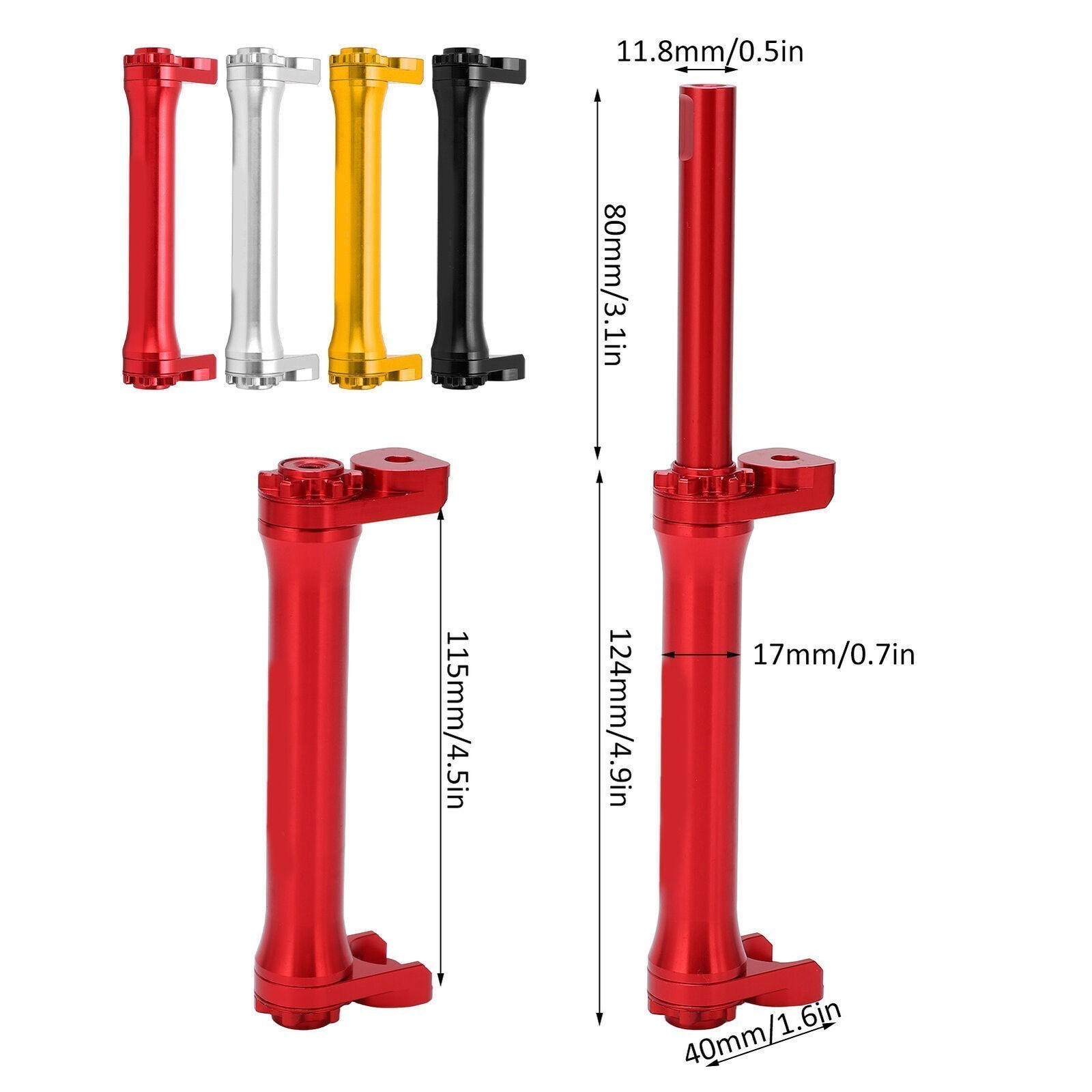 Aluminum Alloy Easy Wheel Extension Telescopic Bar for Brompton 3sixty Folding