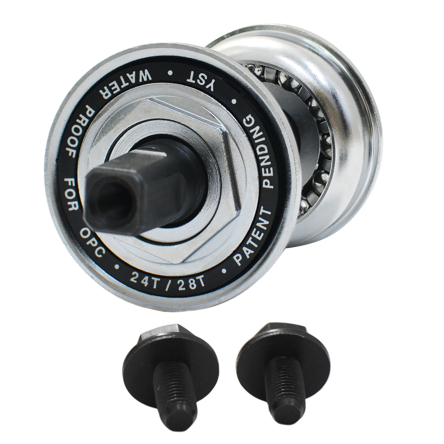 YST BMX Wernch Type Water Proof System 127mm Square Taper Spindle BB , Silver