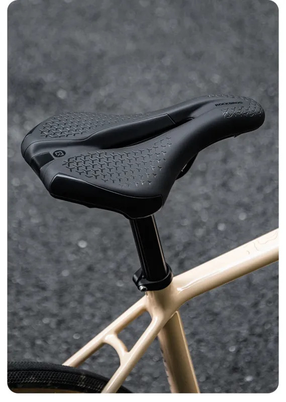 Bicycle Seat Saddle MTB Road Bike Breathable Shockproof Non-Slip Leather Cushion