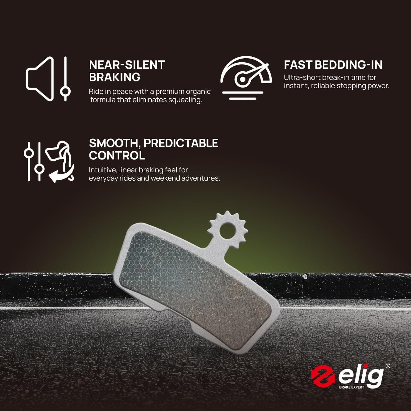 ELIG Bike Disc Brake Pads for Avid Sram Code 2011+, Code R (B1), Code RS (A1), C