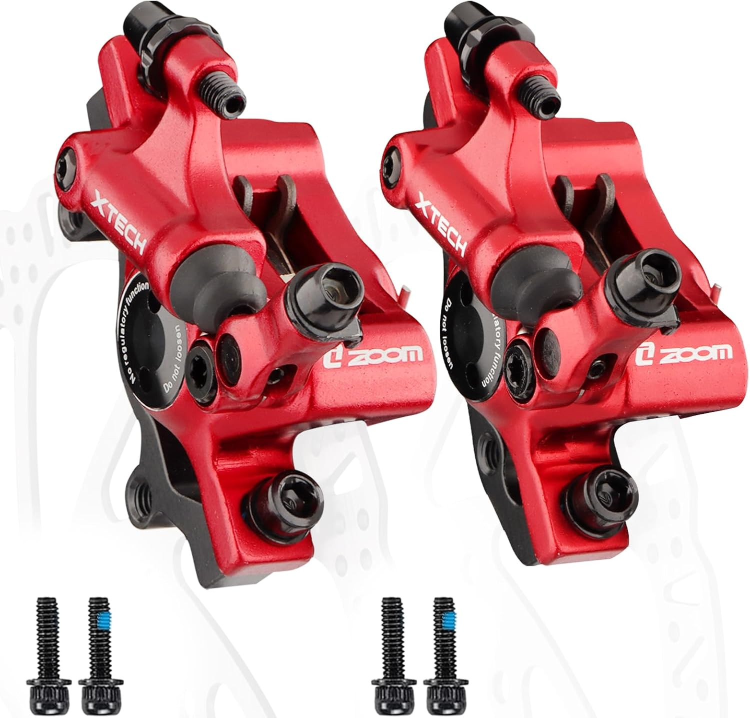 Zoom HB-100 Hydraulic Disc Brake Calipers for MTB Road E-Bike–Compatible Replace