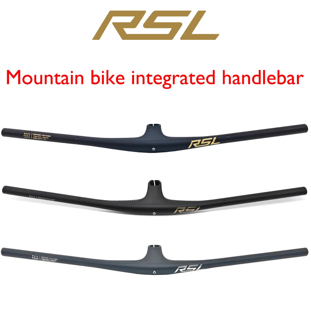 MTB Bicycle Carbon Integrated Handlebar 13° 28.6mm with Bike Computer Mounts