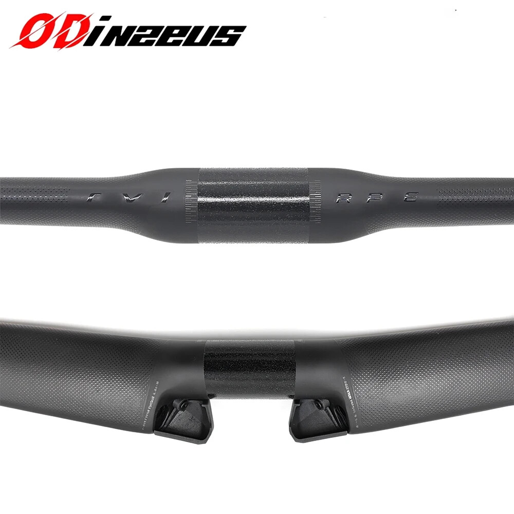 31.8*380 400 420 440mm T1000 Carbon Fiber Gravel Road Bike Handlebar with Stem